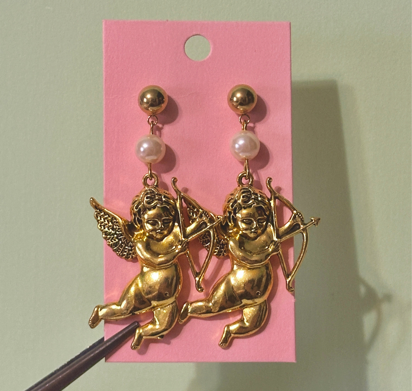 Cupid baby earrings