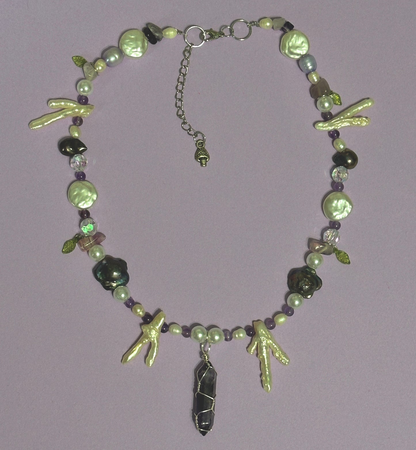The amethyst tower necklace