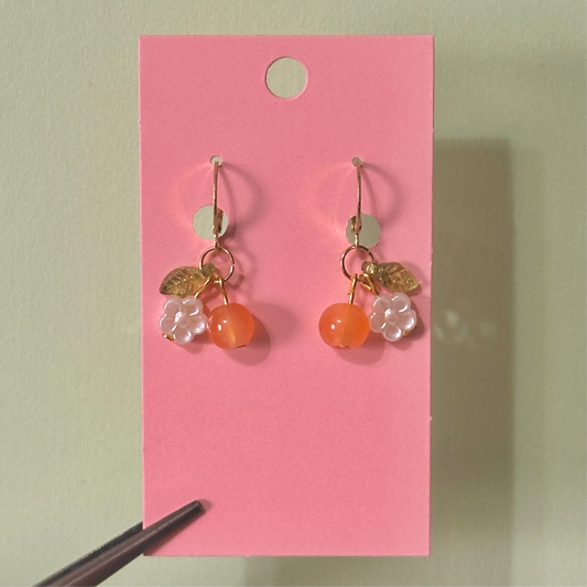 The fresh oranges earrings