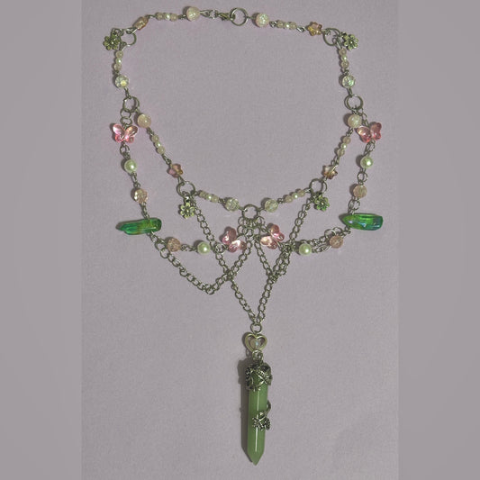 The butterflies garden necklace