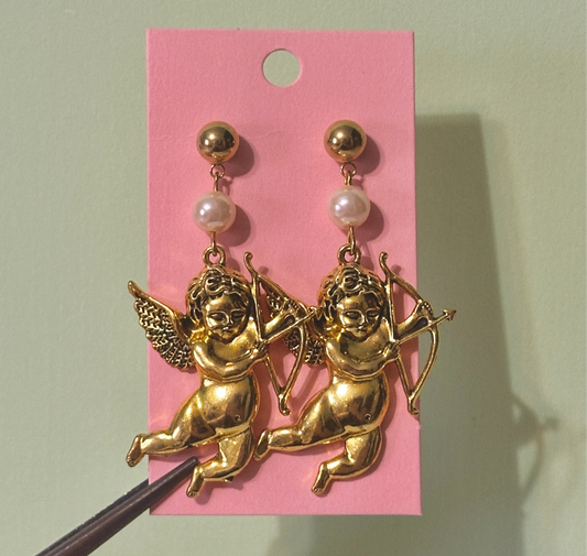 Cupid baby earrings