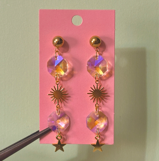 Gold Suncatcher earrings