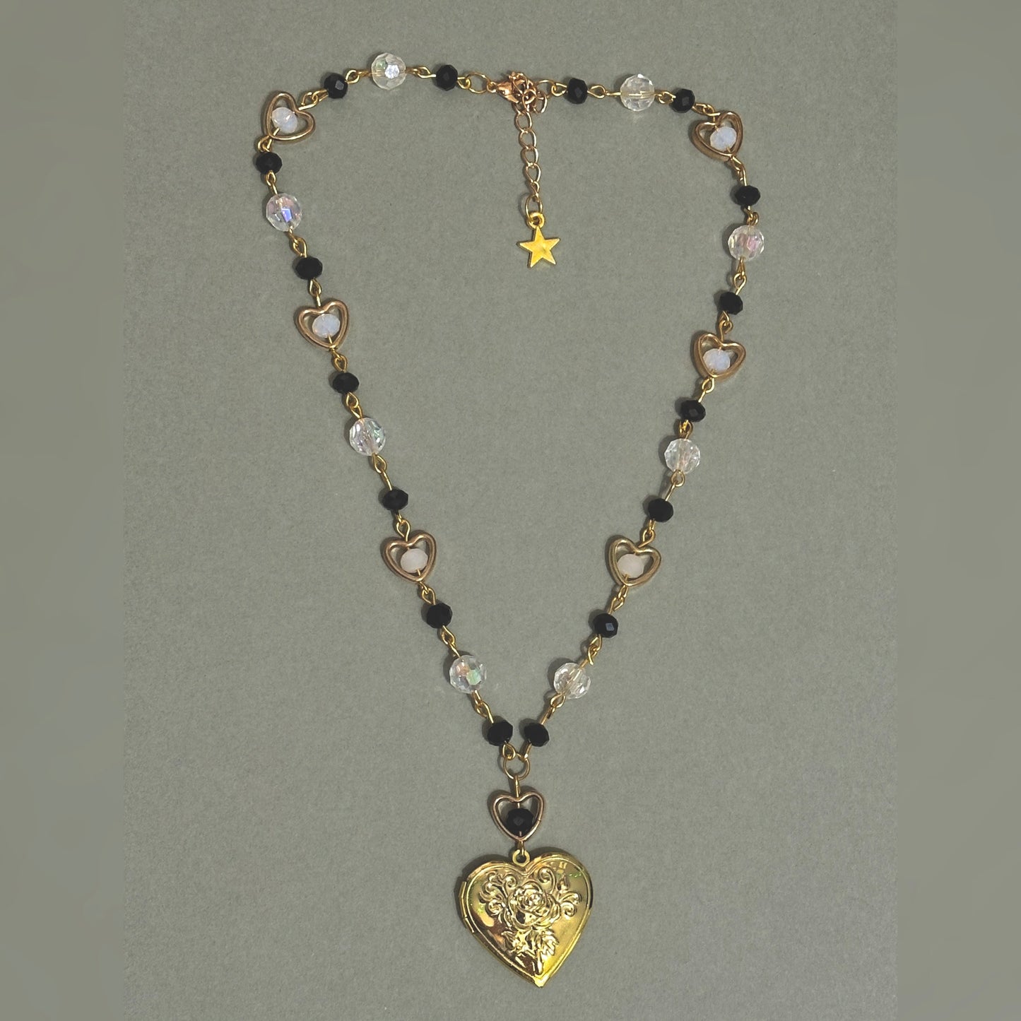 Shadow and light locket necklace