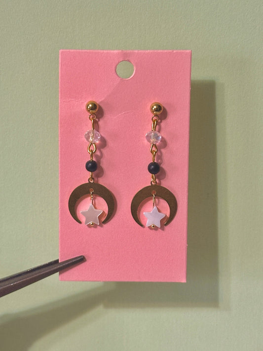 The sun and moon earrings