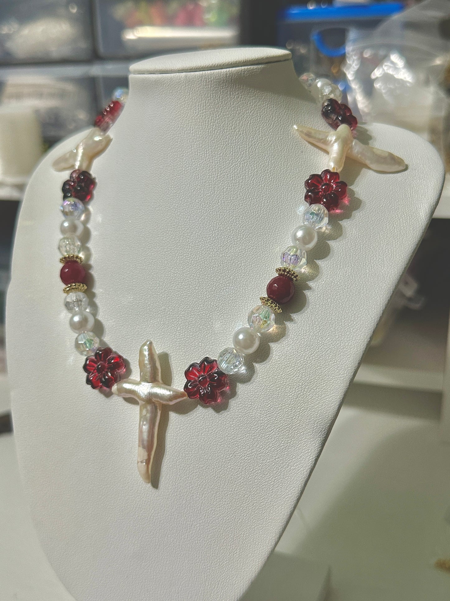 The crimson petal choker