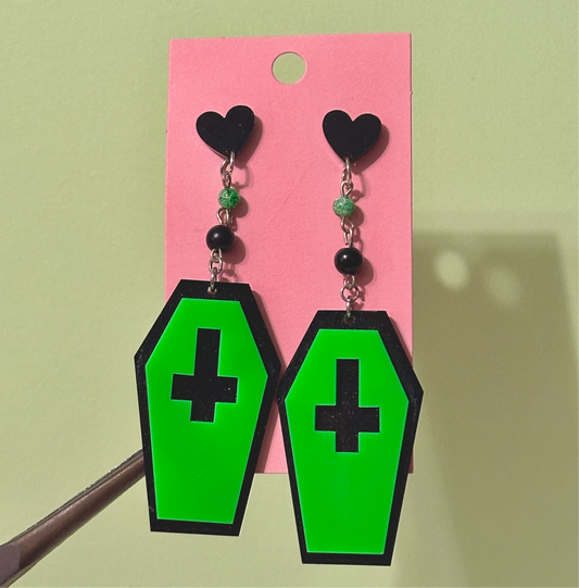 The coffin earrings