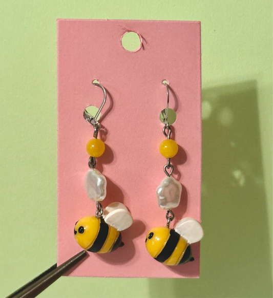 Bumblebee earrings