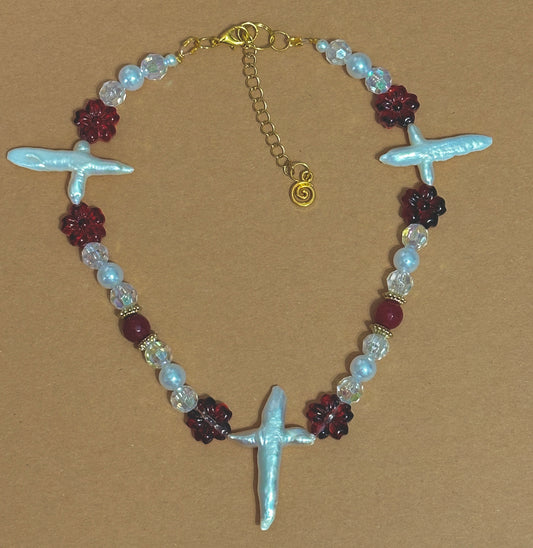 The crimson petal choker