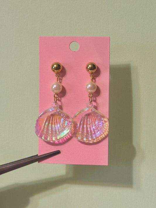 The seashell earrings