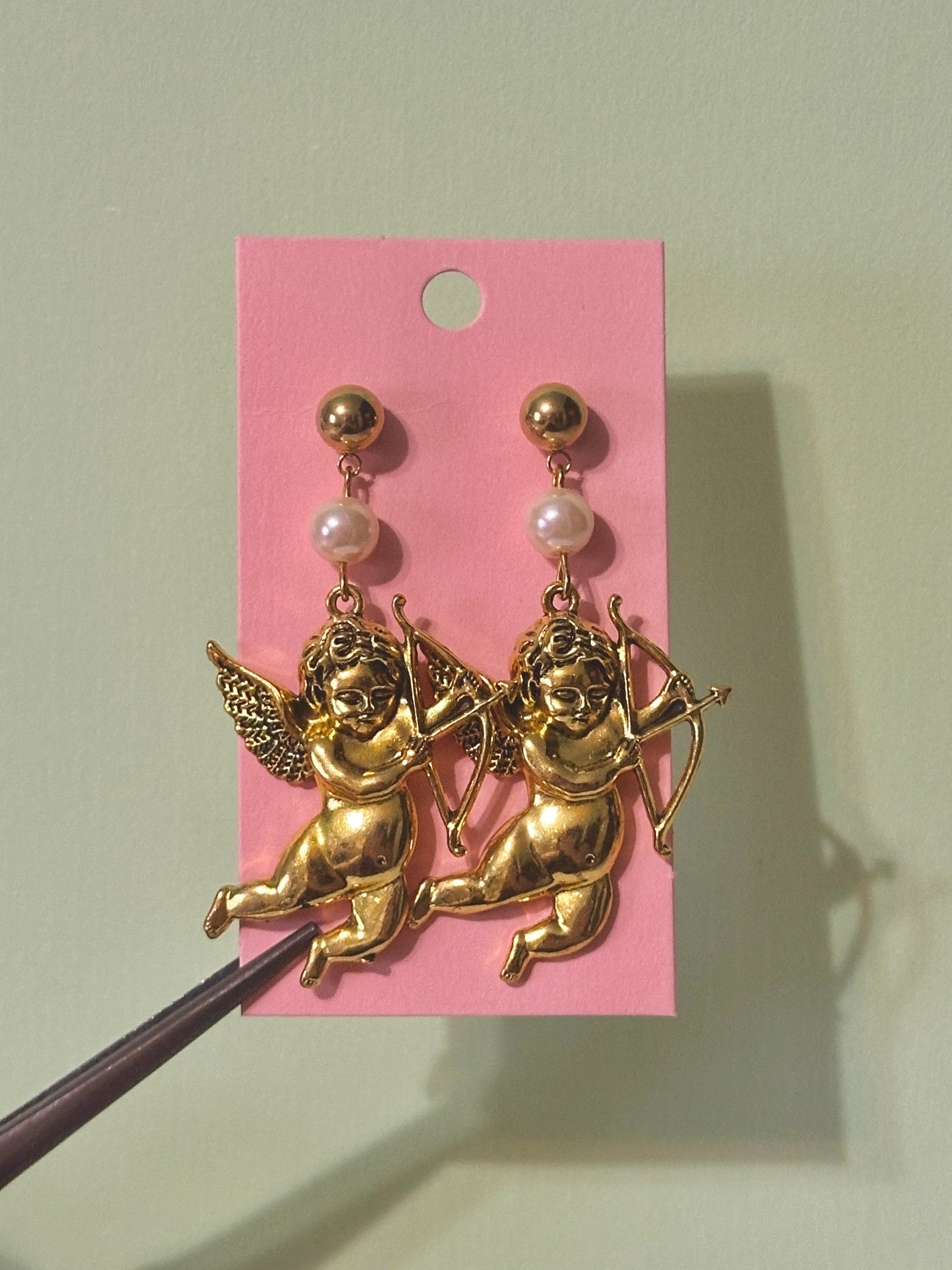 Cupid baby earrings